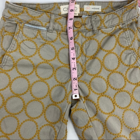 𝅺ANTHROPOLOGIE Relaxed Fit Circle-Embroidered Chinos - Picture 12 of 13